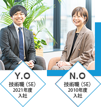 Y,O SE職 2021年度入社・N,O SE職 2010年度入社